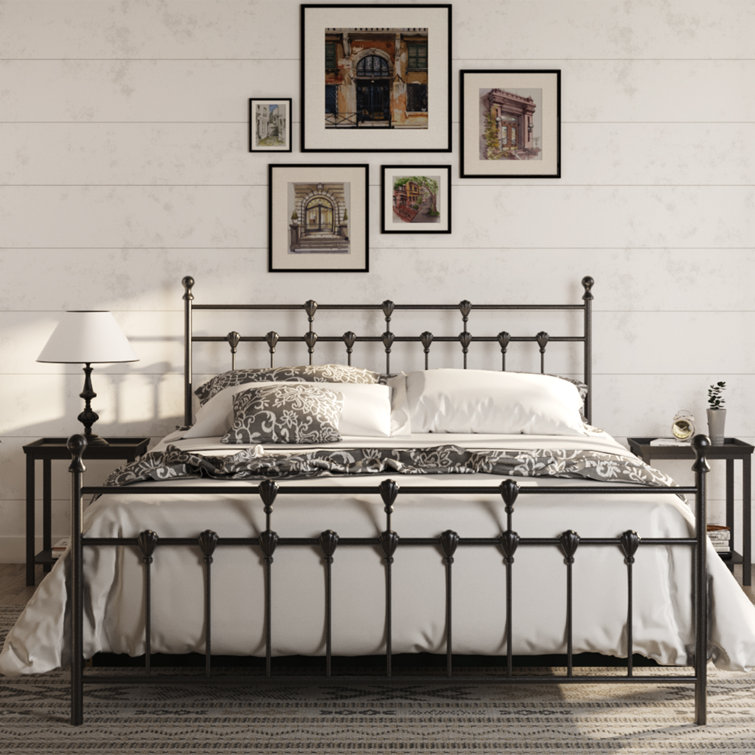 Canora Grey Metal Bed Frame Queen & Reviews Wayfair